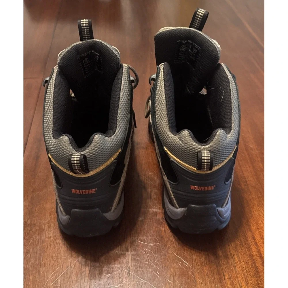 Wolverine Men's 11M Waterproof Hiking‎ Boots W05745 Brown Black Leather Mesh - Picture 7 of 7